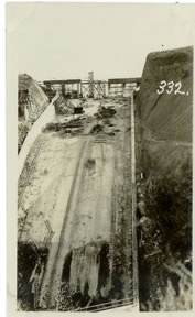 Spillway and Piers, Looking South